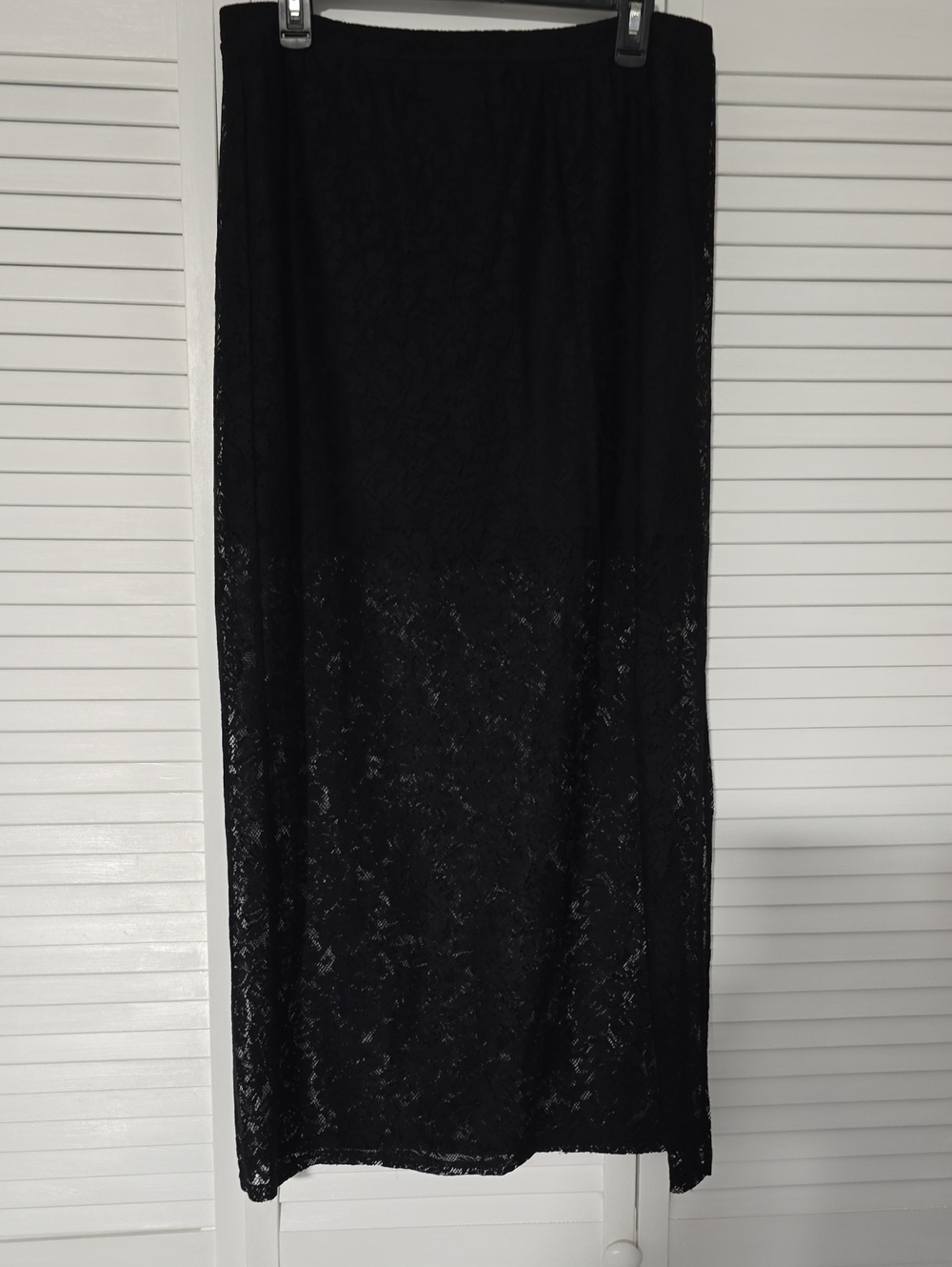 Candie's Black Lace Maxi Skirt